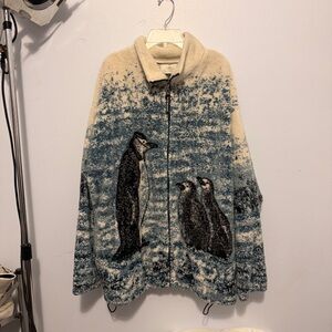 Penguin Print Fleece Jacket
